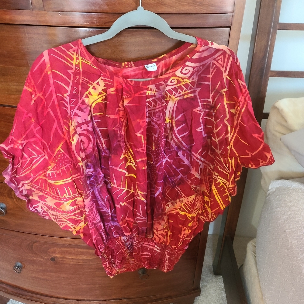 Women's Hawaiian Print Top